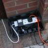 Outdoor Garden Lighting UK Accessories - Dribox 285 Medium black weatherproof 1