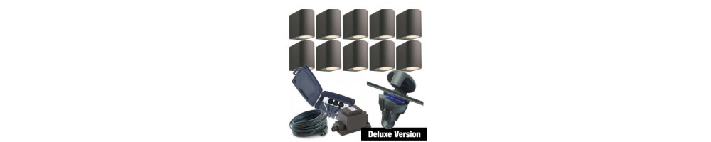 Techmar Gilvus Deluxe Garden Wall Lighting Bundles