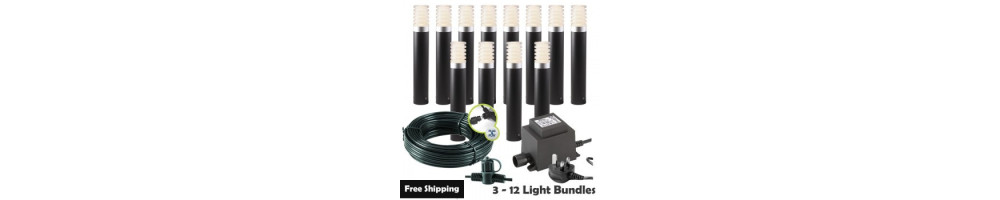 Techmar Arco 40 Garden Post Light Bundles - 12V LED Plug & Play Kit