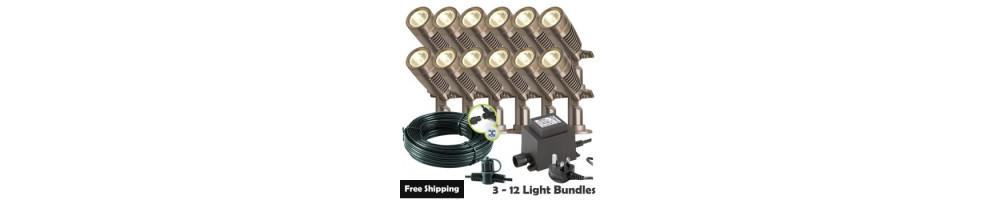 Minus 12V Plug & Play Spiked Spotlight Kits